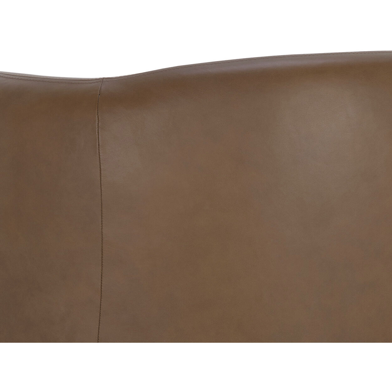 Trine Rustic Oak / Vintage Camel Leather Lounge Chair